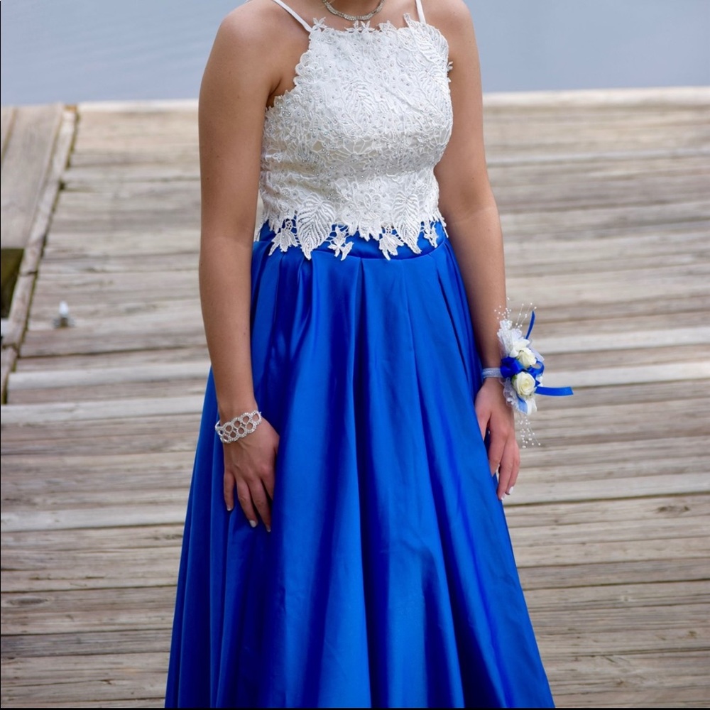 two piece prom dress